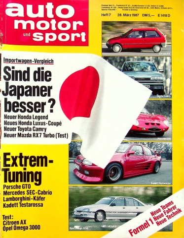 Deckblatt Auto Motor und Sport (07/1987)